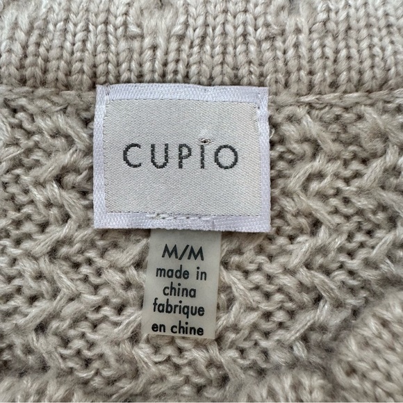 Cupio Beige Knit Sweater with Bell Sleeves - Picture 2 of 4